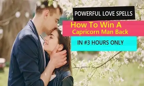 How to win a Capricorn man back